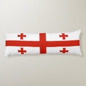 Coussins Longs Drapeau de Géorgie (Dos)