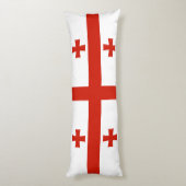 Coussins Longs Drapeau de Géorgie (Dos (Vertical))