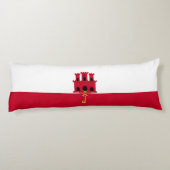 Coussins Longs Drapeau de Gibraltar (Dos)
