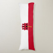 Coussins Longs Drapeau de Gibraltar (Devant (Vertical))