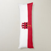 Coussins Longs Drapeau de Gibraltar (Dos (Vertical))