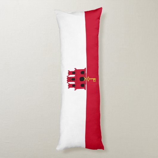 Coussins Longs Drapeau de Gibraltar (Dos (Vertical))