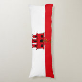 Coussins Longs Drapeau de Gibraltar (Devant (Vertical))