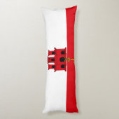 Coussins Longs Drapeau de Gibraltar (Dos (Vertical))