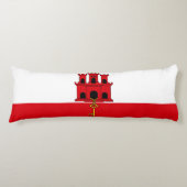 Coussins Longs Drapeau de Gibraltar (Devant)