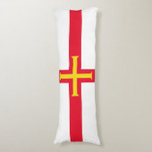 Coussins Longs Drapeau de Guernesey (Devant (Vertical))