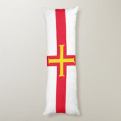 Coussins Longs Drapeau de Guernesey (Dos (Vertical))