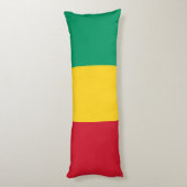 Coussins Longs Drapeau de Guinée (Dos (Vertical))