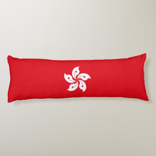 Coussins Longs Drapeau de Hong Kong (Dos)