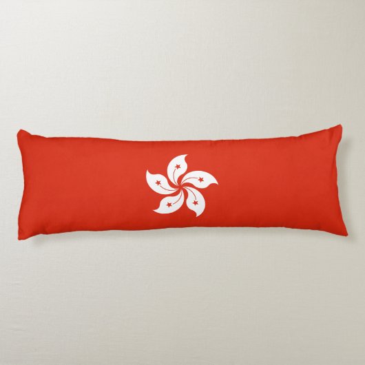 Coussins Longs Drapeau de Hong Kong (Dos)