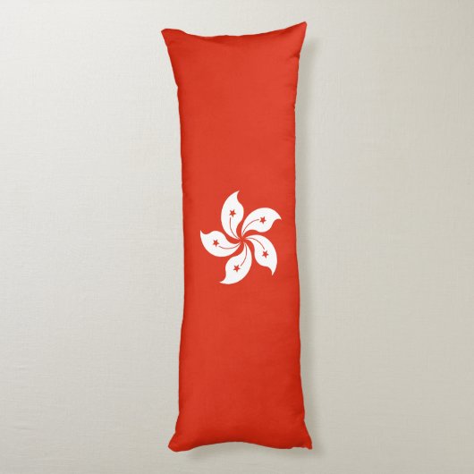 Coussins Longs Drapeau de Hong Kong (Dos (Vertical))