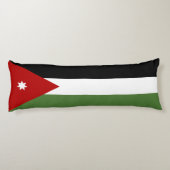 Coussins Longs Drapeau de Jordanie (Dos)