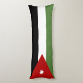 Coussins Longs Drapeau de Jordanie (Dos (Vertical))