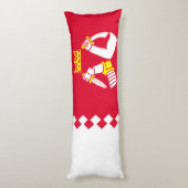 Coussins Longs Drapeau de la Carélie du Nord (Dos (Vertical))