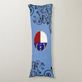 Coussins Longs Drapeau de la Caroline du Nord (Devant (Vertical))