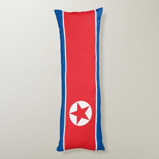 Coussins Longs Drapeau de la Corée du Nord (Dos (Vertical))