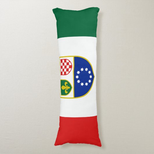Coussins Longs Drapeau de la Fédération de Bosnie (Devant (Vertical))