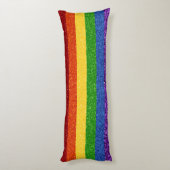 Coussins Longs Drapeau de la Fierté arc-en-ciel LGBT Parties scin (Dos (Vertical))