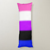 Coussins Longs Drapeau de la Fierté Genderfluide (Dos (Vertical))