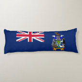 Coussins Longs Drapeau de la Géorgie du Sud et des îles Sandwich (Dos)