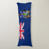 Coussins Longs Drapeau de la Géorgie du Sud et des îles Sandwich (Devant (Vertical))