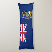 Coussins Longs Drapeau de la Géorgie du Sud et des îles Sandwich (Dos (Vertical))