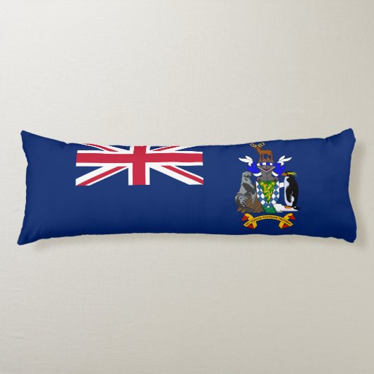 Coussins Longs Drapeau de la Géorgie du Sud et des îles Sandwich (Devant)