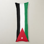 Coussins Longs Drapeau de la Jordanie (Dos (Vertical))