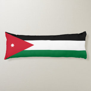 Coussins Longs Drapeau de la Jordanie