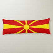 Coussins Longs Drapeau de la Macédoine du Nord (Dos)