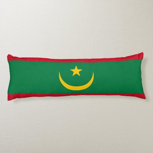 Coussins Longs Drapeau de la Mauritanie (Dos)