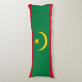 Coussins Longs Drapeau de la Mauritanie (Devant (Vertical))