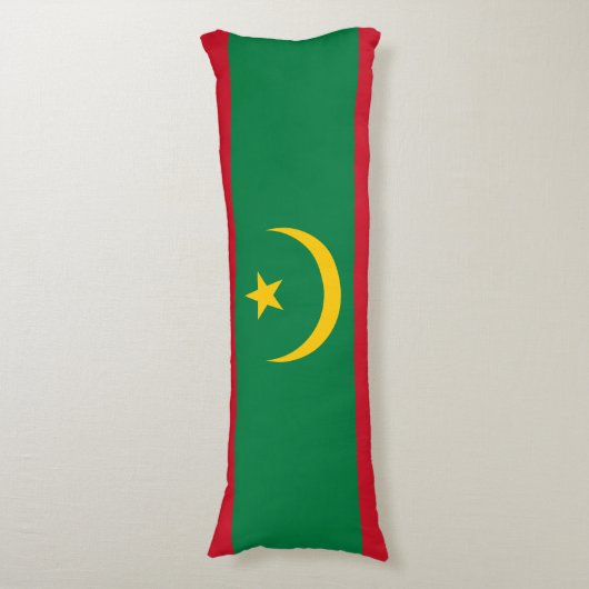 Coussins Longs Drapeau de la Mauritanie (Devant (Vertical))