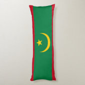 Coussins Longs Drapeau de la Mauritanie (Dos (Vertical))