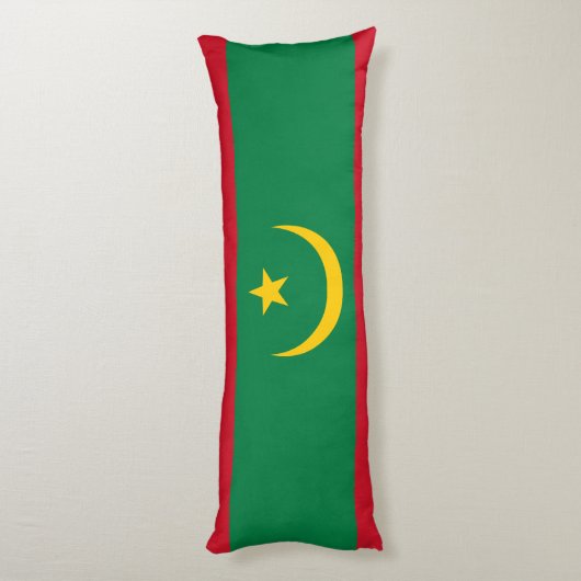 Coussins Longs Drapeau de la Mauritanie (Dos (Vertical))