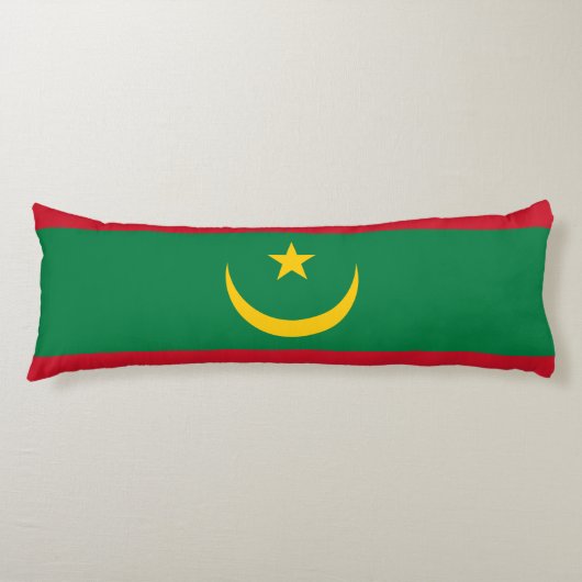 Coussins Longs Drapeau de la Mauritanie (Devant)