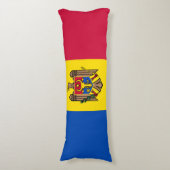 Coussins Longs drapeau de la Moldavie (Devant (Vertical))