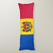 Coussins Longs drapeau de la Moldavie (Dos (Vertical))
