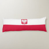 Coussins Longs Drapeau de la Pologne (Dos)