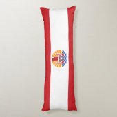 Coussins Longs Drapeau de la Polynésie française (Dos (Vertical))