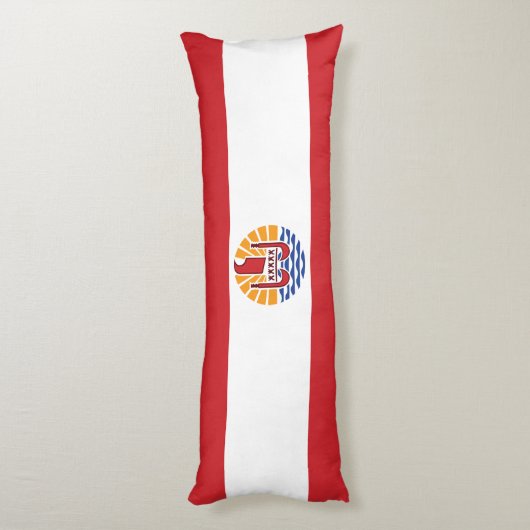 Coussins Longs Drapeau de la Polynésie française (Dos (Vertical))