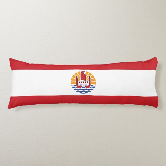 Coussins Longs Drapeau de la Polynésie française (Devant)