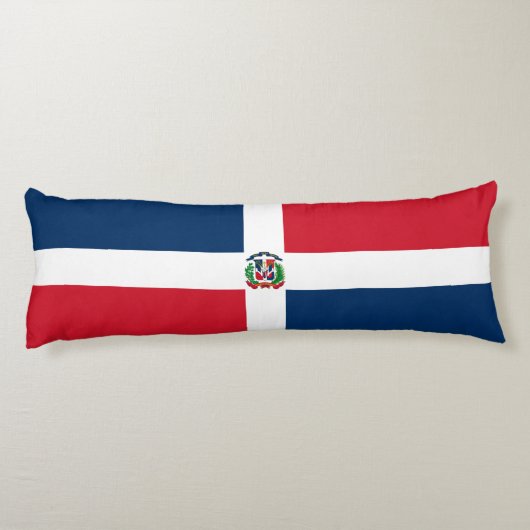 Coussins Longs Drapeau de la République Dominicaine (Dos)