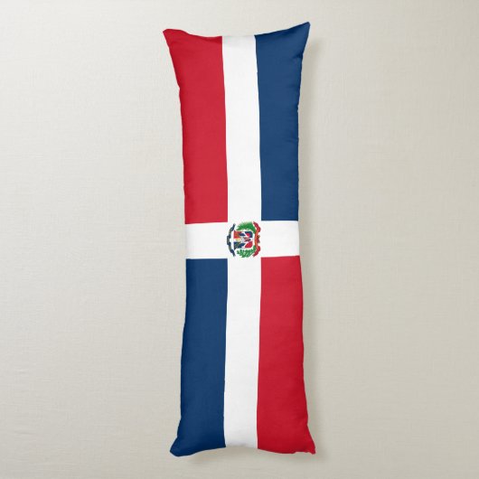 Coussins Longs Drapeau de la République Dominicaine (Dos (Vertical))