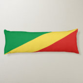 Coussins Longs Drapeau de la République du Congo (Dos)