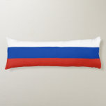 Coussins Longs Drapeau de la Russie<br><div class="desc">Drapeau patriotique de la Russie.</div>