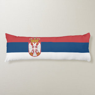 Coussins Longs Drapeau de la Serbie