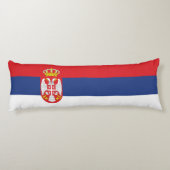 Coussins Longs drapeau de la Serbie (Dos)