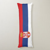 Coussins Longs drapeau de la Serbie (Dos (Vertical))
