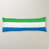 Coussins Longs Drapeau de la Sierra Leone (Dos)